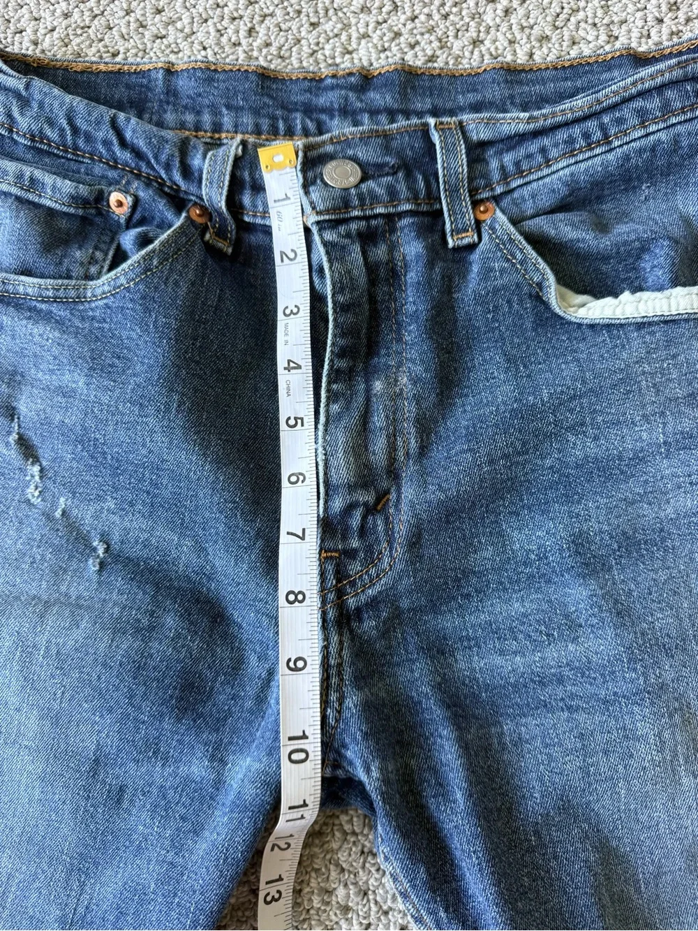 Levi's Men's Dark Blue Straight Jeans